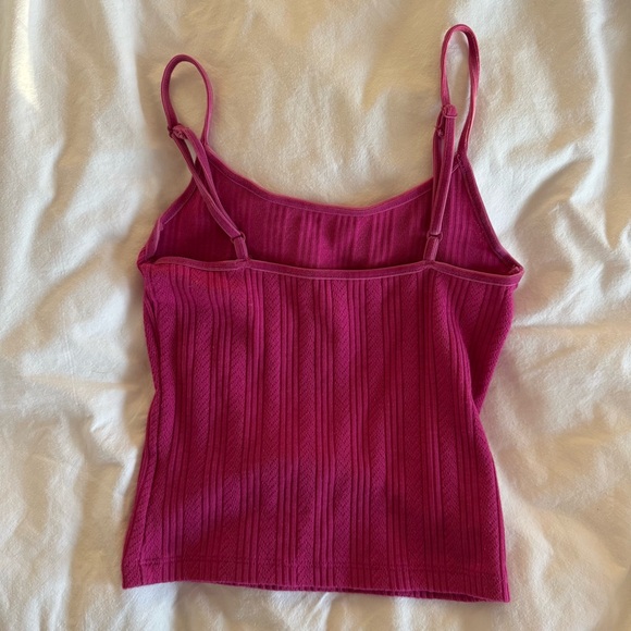 Pink Ribbed Tank Top - Picture 2 of 4